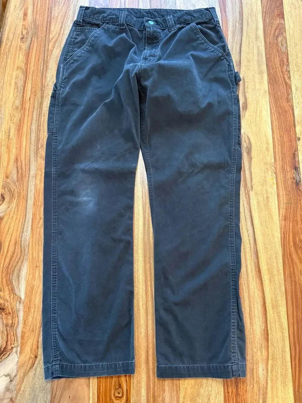 Carhartt Duck Canvas Utility Carpenter Work Pants Black 36x30